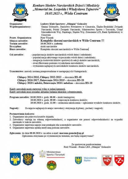  Konkurs skoków narciarskich dzieci i młodzieży "Memoriał im. Leopolda i Władysława Tajnerów" 