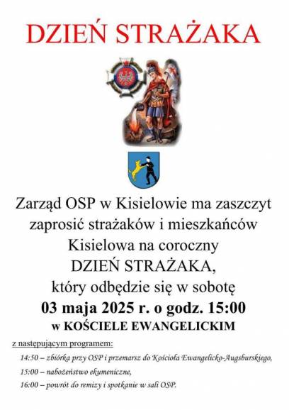 Dzień strażaka w Kisielowie