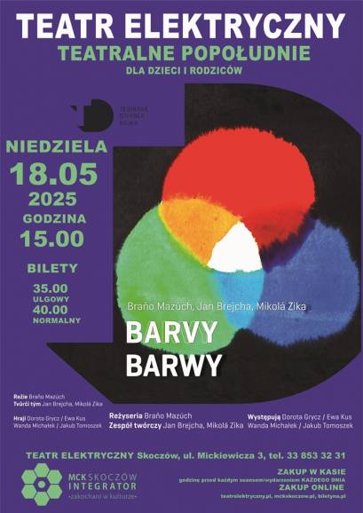 TEATRALNE POPOŁUDNIE DLA DZIECI I RODZICÓW „BARWY”