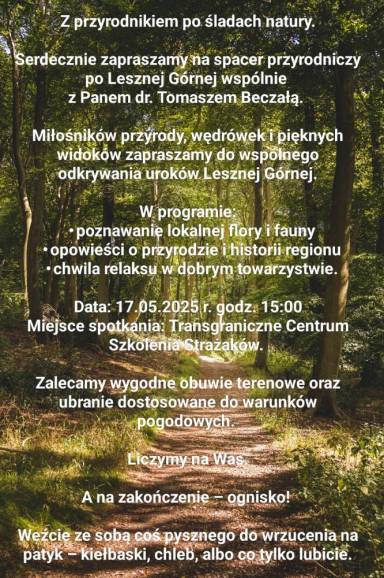 Spacer przyrodniczy z dr. Tomaszem Beczałą po Lesznej Górnej