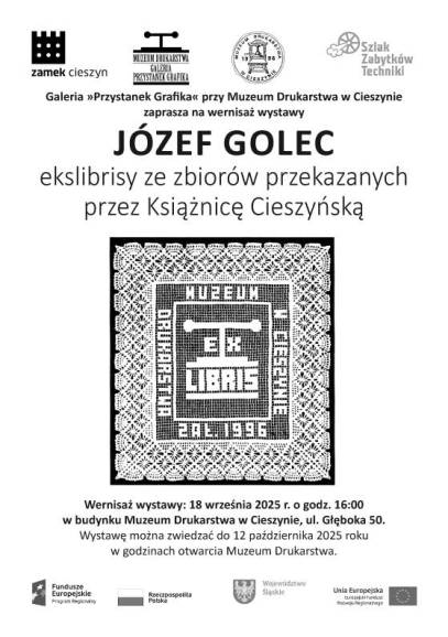 Józef Golec - ekslibrisy ze zbiorów przekazanych przez Książnicę Cieszyńską