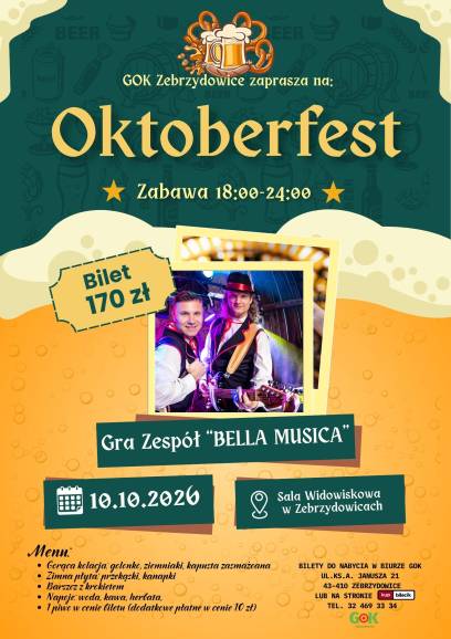 Oktoberfest w Zebrzydowicach